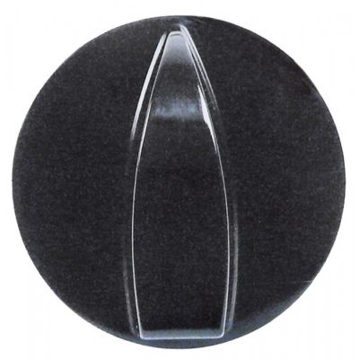Buton negru ø 42 mm, ax ø 6x4,6 mm, tesitura sus - 110432