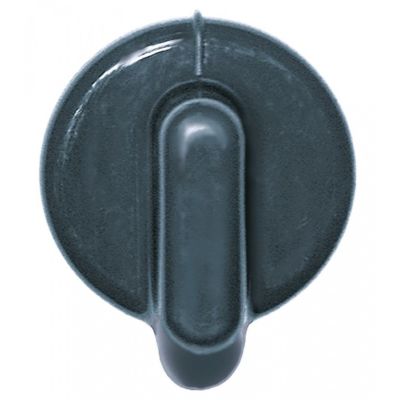 knob switch zero mark ø 50mm shaft ø 6x4,6mm shaft flat bottom black