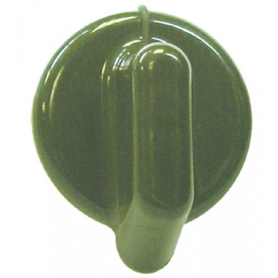 knob switch zero mark ø 50mm shaft ø 6x4,6mm shaft flat bottom green