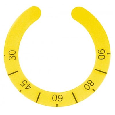 knob dial plate thermostat t.max. 90°C 30-90°C yellow