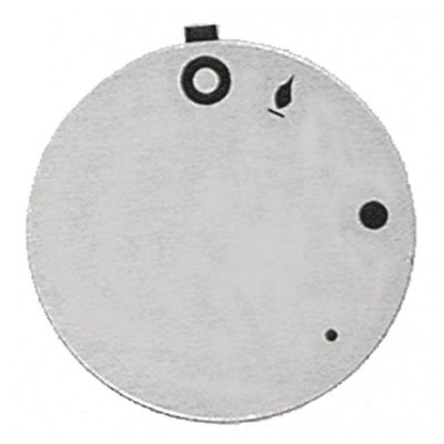 Disc cu simboluri ø 45 mm, argintiu, pentru robinet de gaz PEL21 / 22 / 23 - 110504