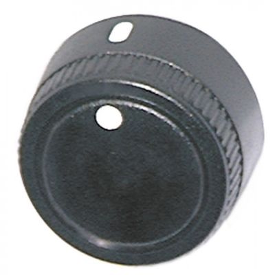Buton negru cu gradatie 0, ø 38 mm, ø ax 6x4,6 mm, tesitura in sus - 110709