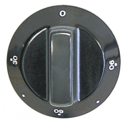 knob thermostat t.max. 90°C temperature range 30-90°C ø 60mm shaft ø 6x4,6mm