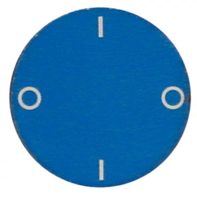 knob dial plate switch 0-1-0-1 ED ø 45mm blue