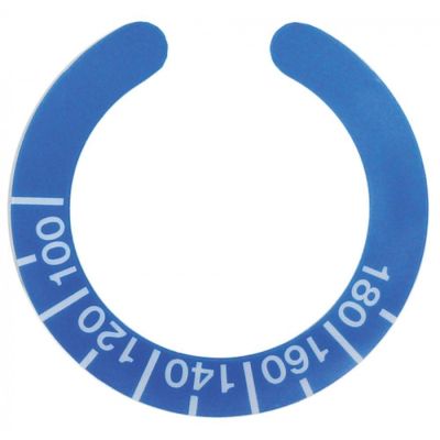 knob dial plate thermostat t.max. 180°C ED ø 45mm blue