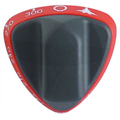 Buton temperatura 100-300 °C, pentru ax ø 8x6,5 mm, cu tesitura sus, Angelo Po 6300487 - 110909