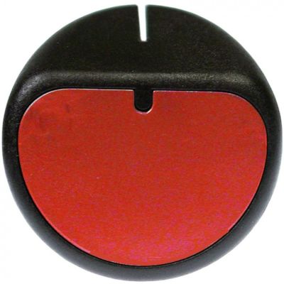 knob switch zero mark ø 45mm shaft ø 6x4,6mm shaft flat upper red