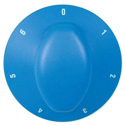 knob switch 7-position ø 70mm shaft ø 6x4,6mm shaft flat right blue