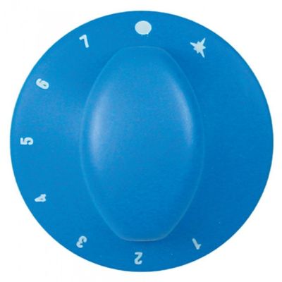 knob gas thermostat 1-7 ø 70mm shaft ø 8x6,5mm shaft flat bottom blue