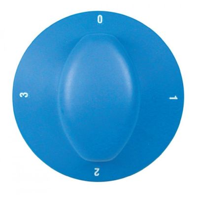 knob switch 4-position ø 70mm shaft ø 6x4,6mm shaft flat left blue