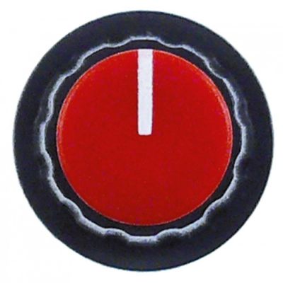knob switch zero mark ø 19mm shaft ø 6mm black/red