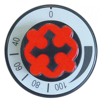 knob thermostat ø 70mm shaft ø 6x4,6mm shaft flat bottom