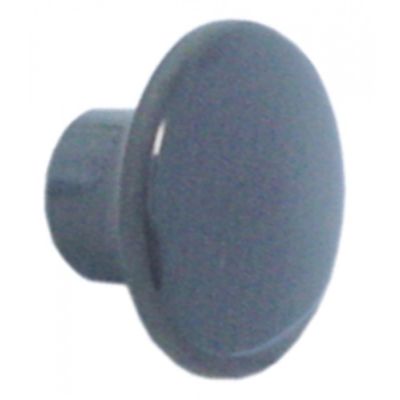 mushroom cap handle thread M6 handle ø 30mm L 23mm plastic black
