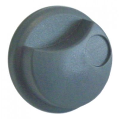 knob ø 42 mm shaft ø 6x5mm flat surface on both sides grey - Code 111098