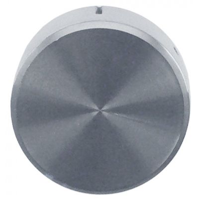 knob switch zero mark ø 37 mm shaft ø 6 mm silver - 111165