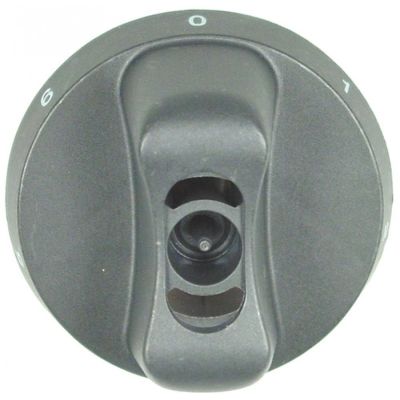 knob switch 7-position ø 65mm shaft ø 6x4,6mm shaft flat bottom black