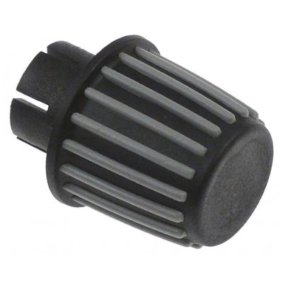 knob ø 50mm black/grey