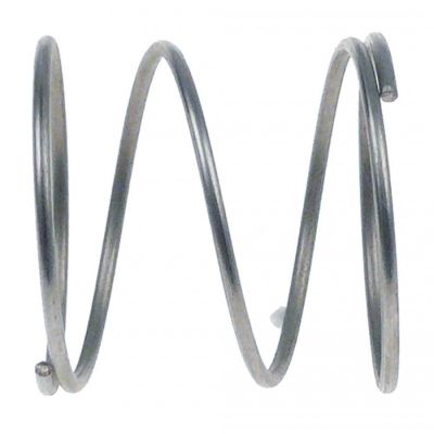 compression spring ø 33mm L 33mm wire gauge ø 1,6mm knob