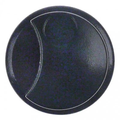knob ø 42mm shaft ø 6x5mm shaft flat on both sides black