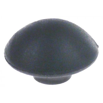 mushroom cap handle thread M8x1,25 handle ø 41mm L 25mm plastic black