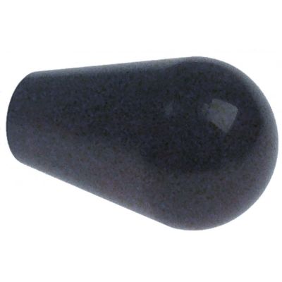 cone handle M8 ø 25mm L 41mm plastic brown marbled