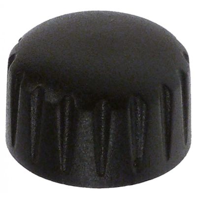 turning handle for coffee grinder ø 27mm internal size 6x5mm plastic