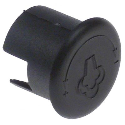 knob dial plate steam ø 28mm black