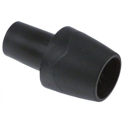 Buton ø 45 mm, filet 18 x 2 mm, negru - 111323