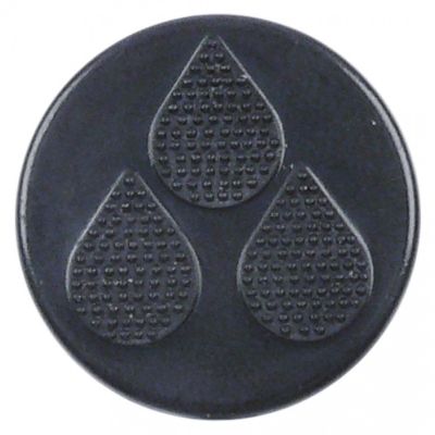 knob dial plate steam ø 20mm L 7mm black