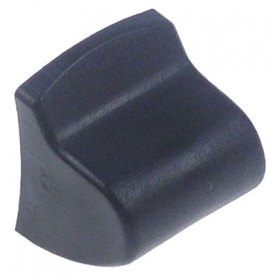 handle for sliding valve shaft ø 6x5mm black suitable for IBERITAL
