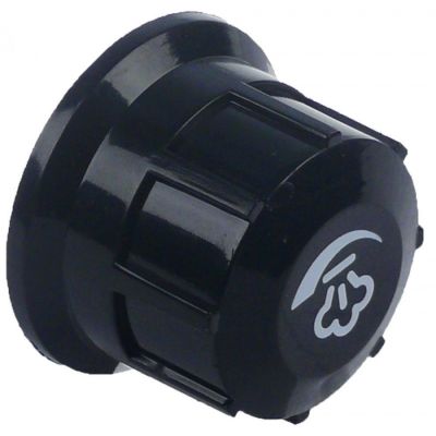 knob steam ø 54mm shaft ø 8mm black for VERONA