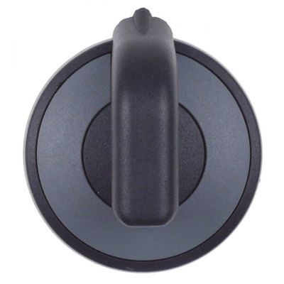knob zero mark ø 71,5mm shaft ø 6x4,6mm shaft flat upper grey/black