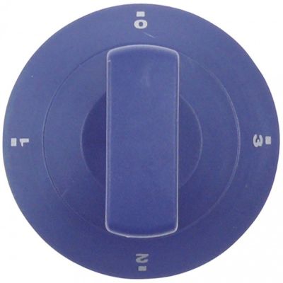 knob ø 60,5mm shaft ø 7x7mm shaft flat upper blue
