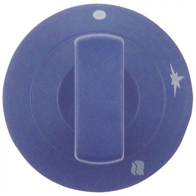 knob ø 60,5mm shaft ø 7x7mm shaft flat upper blue