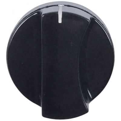knob switch zero mark ø 46mm shaft ø 5x5mm black