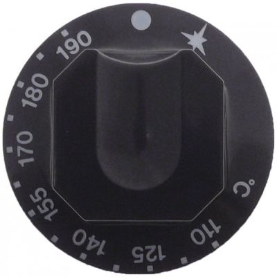 Buton pentru termostat 110-190°C, ø 70 mm, ax ø 10x8 mm - 111438