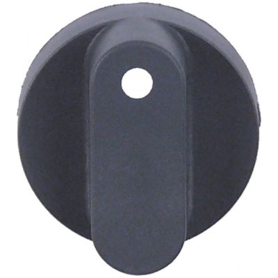 knob zero mark ø 42mm shaft ø 6x4,6mm shaft flat right grey