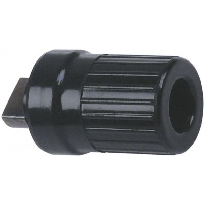knob ø 38mm shaft ø 8x6mm black