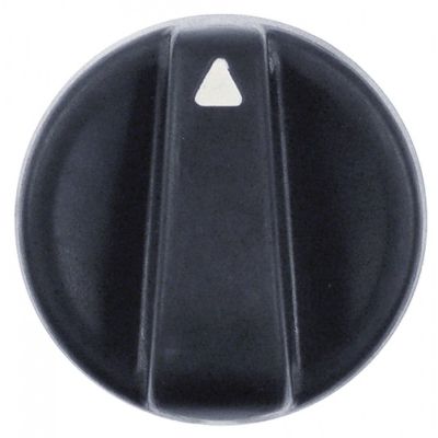 Buton negru ø 65 mm, ø ax 6 x 4,6 mm - 111469