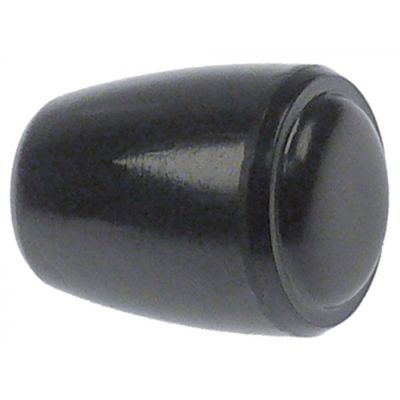 cone handle M6 ø 29mm L 37,5mm plastic black