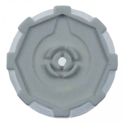 knob ø 31mm shaft ø 6x4,6mm shaft flat right white H 11mm Qty 1 pcs