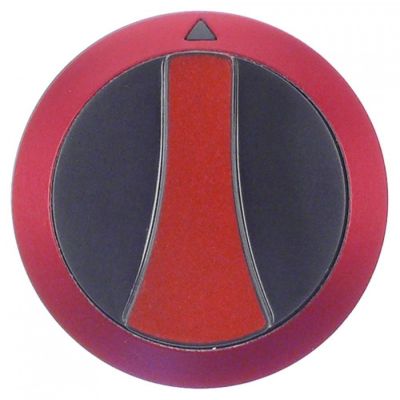 knob zero mark ø 52mm shaft ø 6x4mm shaft flat upper black/red