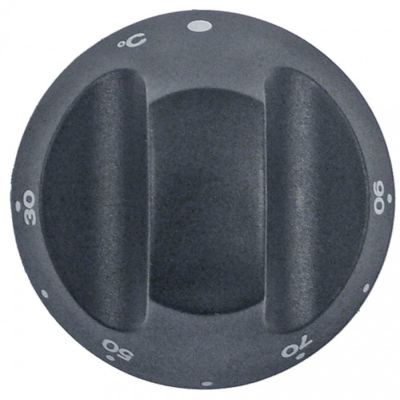 Buton termostat, 30-90°C, ø 66 mm, ax ø 4x6,4 mm, tesitura sus - 111504