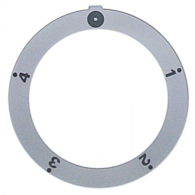 knob dial plate silver switch 5-position - Code 111553