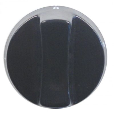 knob thermostat 1-8 ø 63mm shaft ø 6x4,6mm shaft flat bottom black