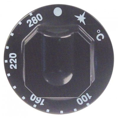 Buton temperatura ø 70 mm, ax ø 8 x 6,5 mm - 111624