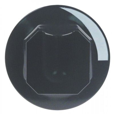 knob water cold ø 70 mm shaft ø 10x8mm shaft flat upper black H 25 mm