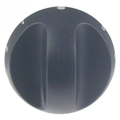 knob energy regulator ø 70mm shaft ø 6x4,6mm shaft flat upper black