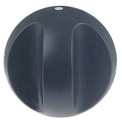 knob thermostat t.max. 200°C ø 70mm shaft ø 6x4,6mm shaft flat upper black