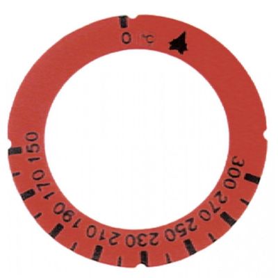 knob dial plate symbol gas thermostat t.max. 300°C - Code 111729